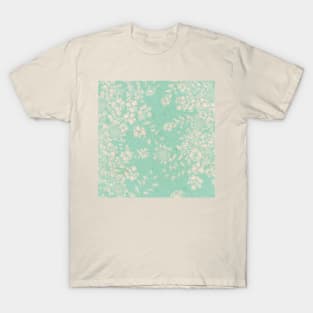 Floral Blue soft T-Shirt